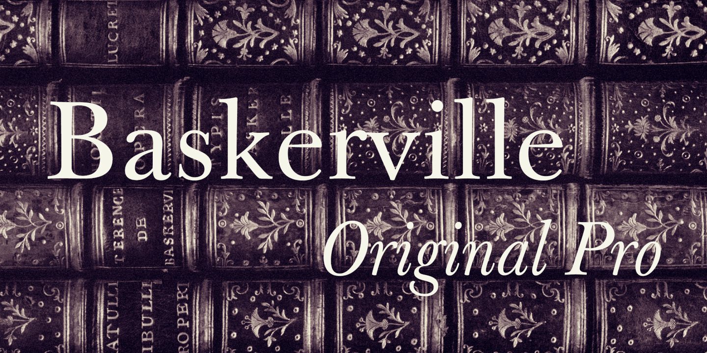 Пример шрифта Baskerville Original Pro